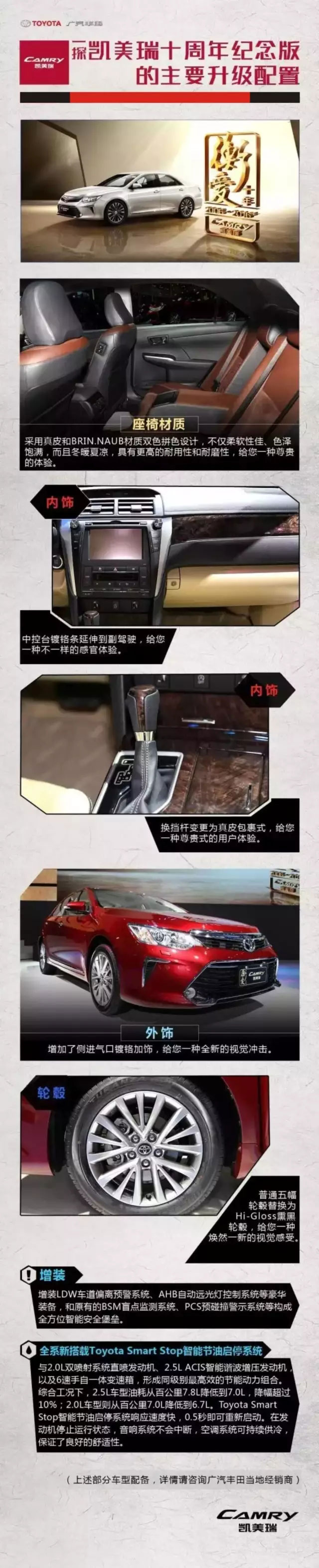 全新凱美瑞十周年紀(jì)念版榮耀上市,現(xiàn)接受預(yù)定！